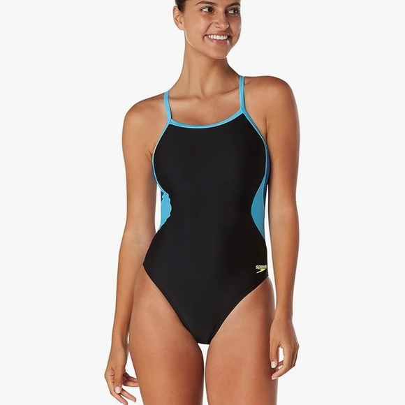 Speedo Other - Speedo Black and Blue Women's One Piece Swimsuit